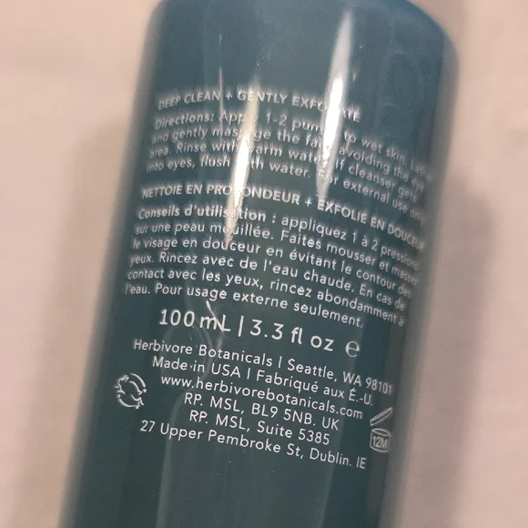Herbivore Aquarius BHA Blue Tansy Cleanser